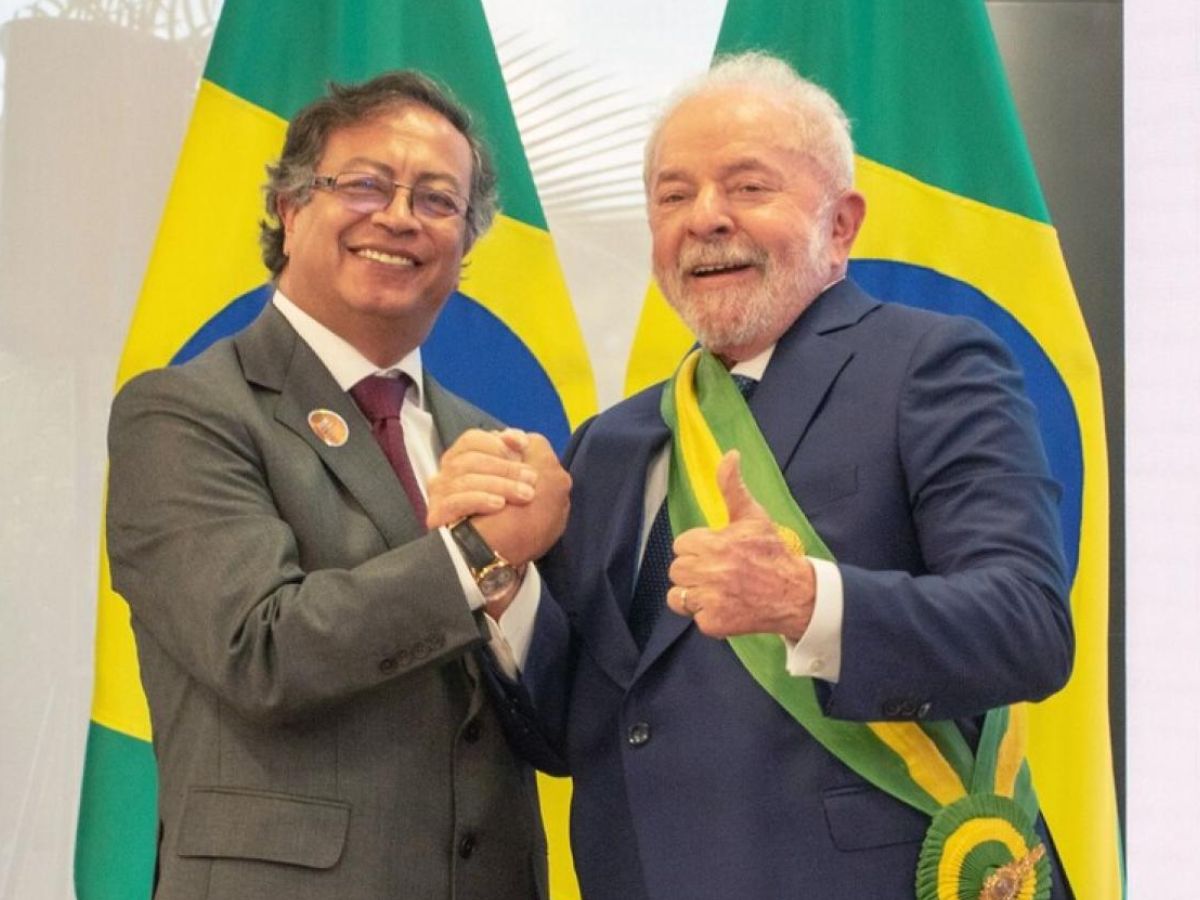 Presidente de Colombia, Gustavo Petro, y presidente de Brasil, Lula da Silva.
